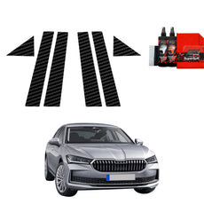 6in1 Anglies pluošto plėvelė statramsčiams Skoda Superb 4 Liftback (2024-2025)