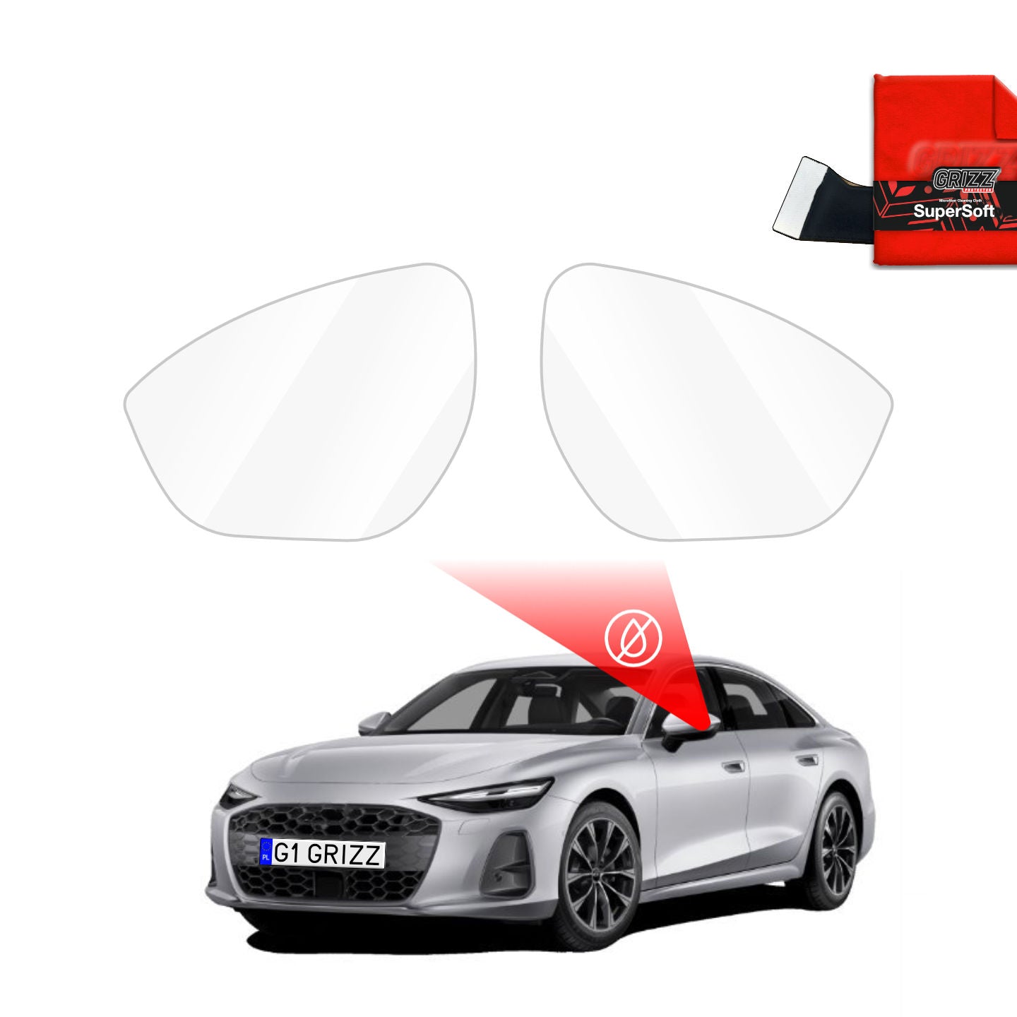Atspari lietui plėvelė veidrodėliams Audi A6 C9 (2025)