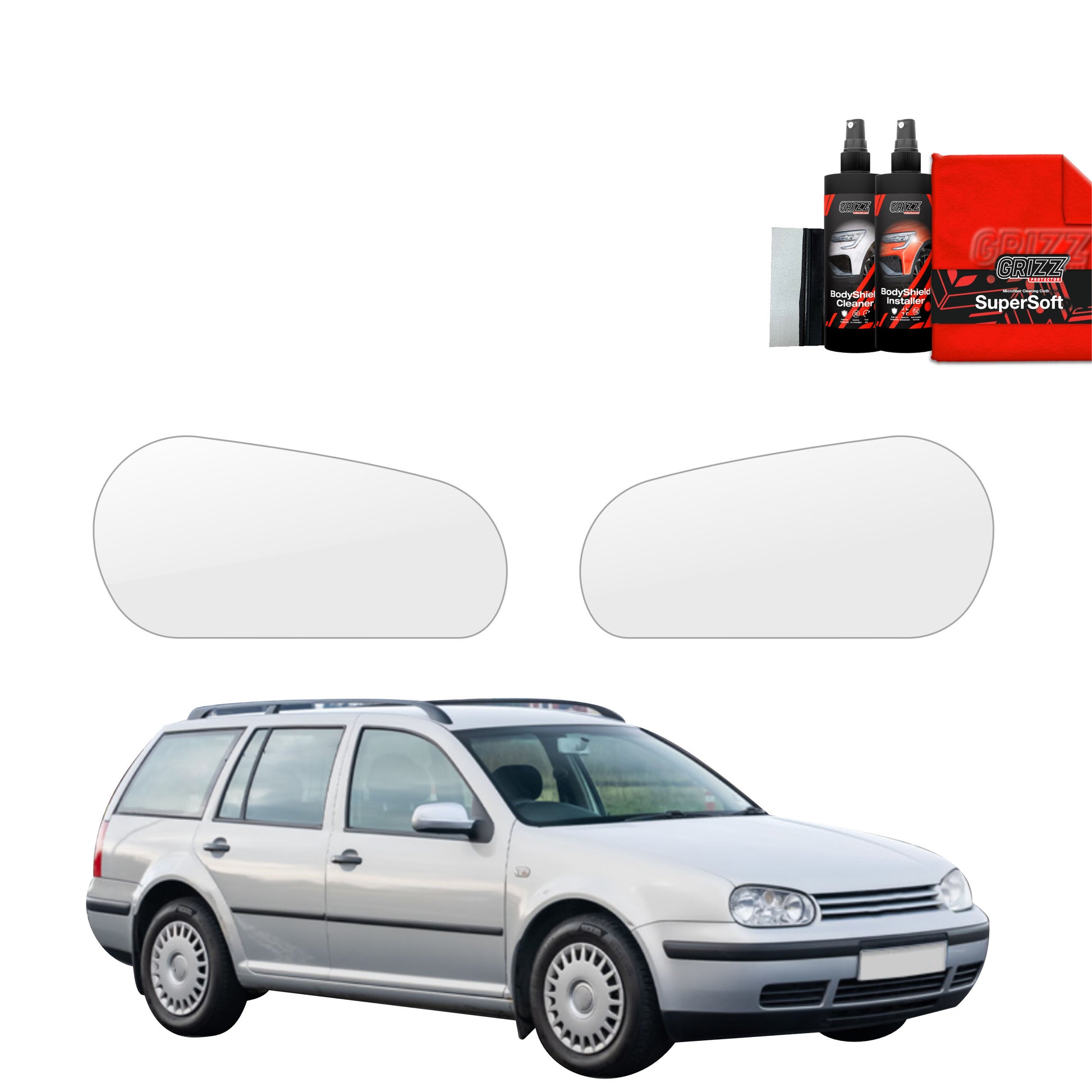 2in1 Apsauginė plėvelė žibintams  Volkswagen Golf 4 Variant (1997-2003)