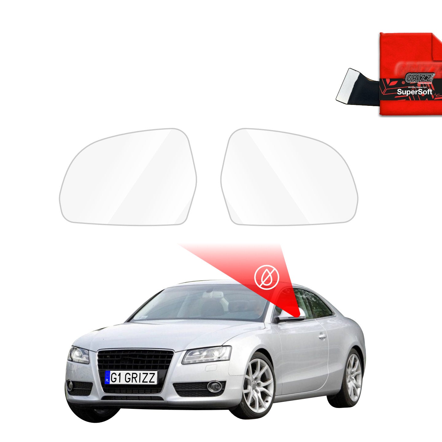 Rainproof mirror film Audi A5 8T Coupe 3D (2007-2011)