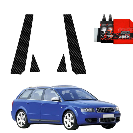 4in1 Carbon fiber film for pillars Volvo S60 3 Sedan 4D (2019-2024)