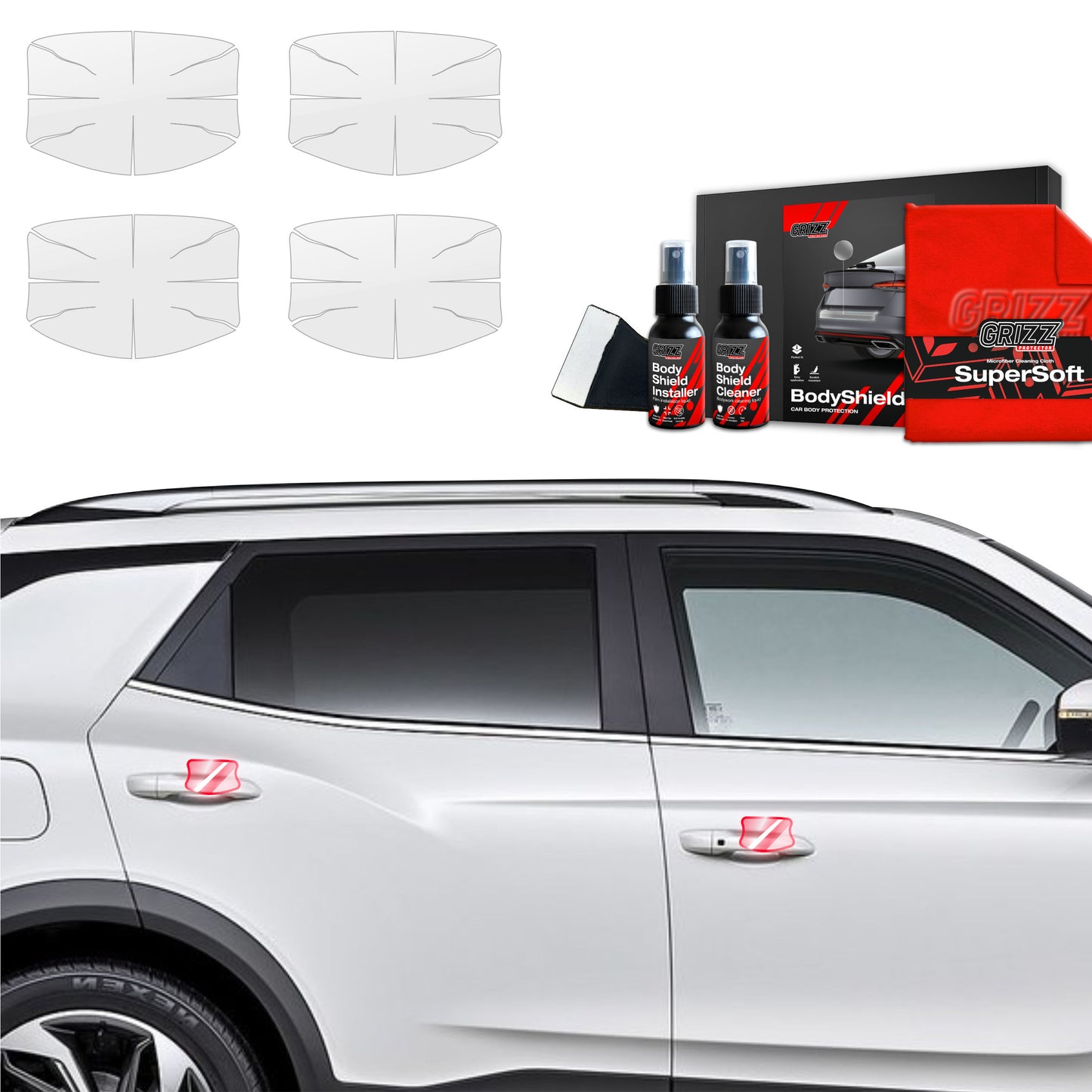 4in1 Protective film under door handles for SsangYong Korando (2023-2025)