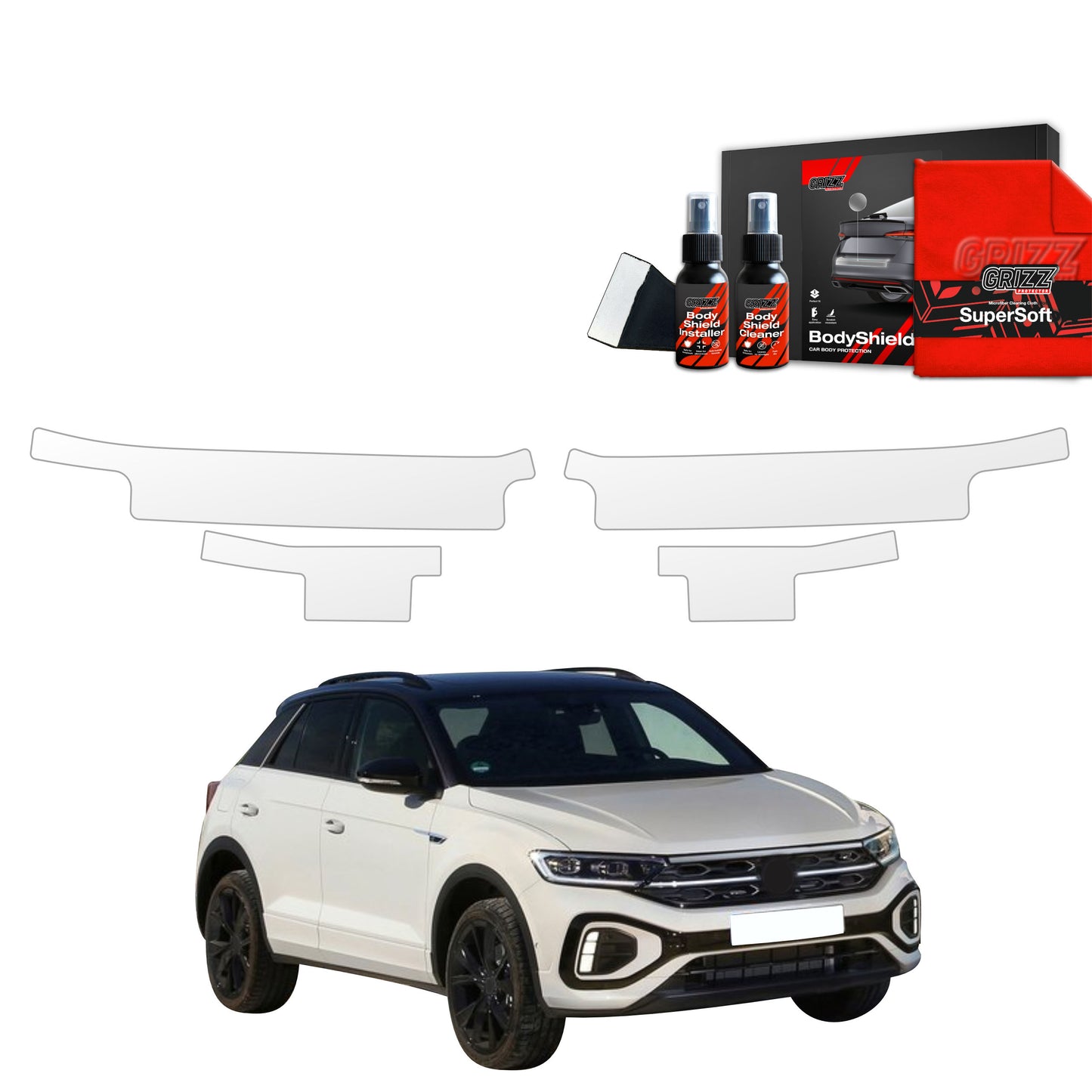 4in1 Protective film for sills for Volkswagen VW T-Roc (2021-2025)