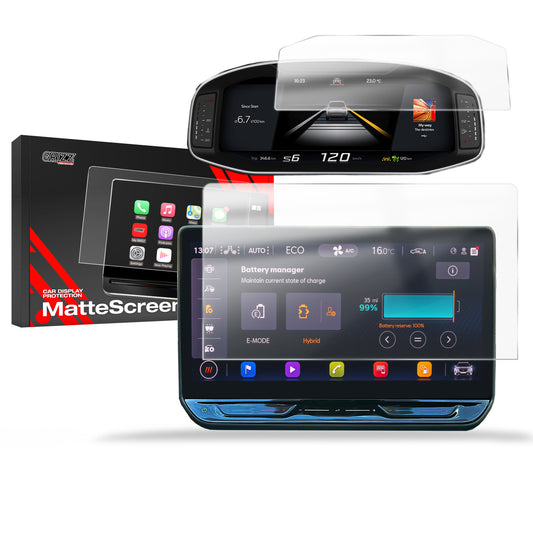 Anti-fingerprint screen film Seat Leon 4 12,9" Facelift (2024-2025) Matte Grizz 2in1