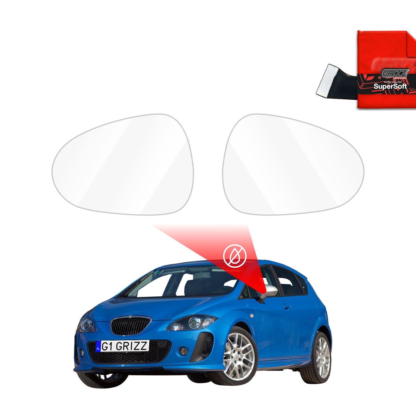 Atspari lietui plėvelė veidrodėliams Seat Leon (2009-2020)