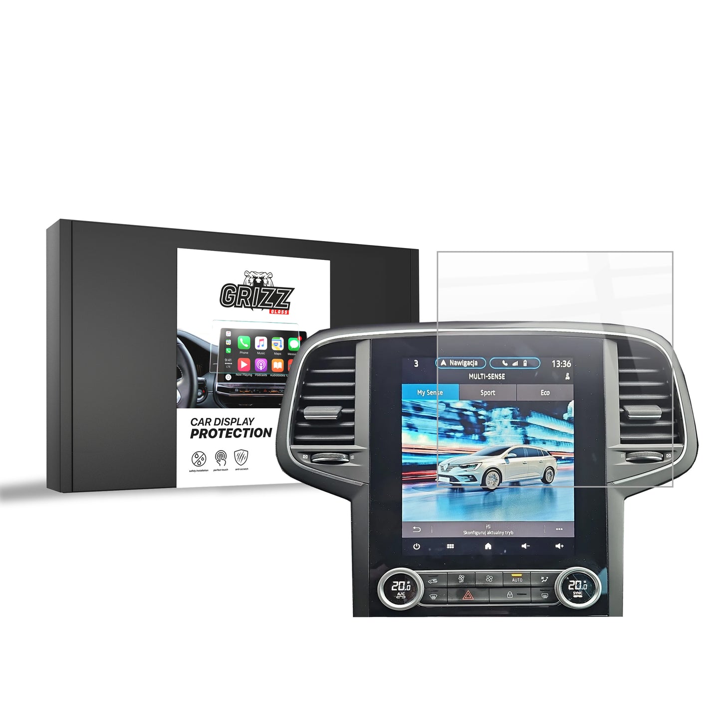 Ceramic screen film Renault Megane 4 9,3" (2020-2024) Grizz