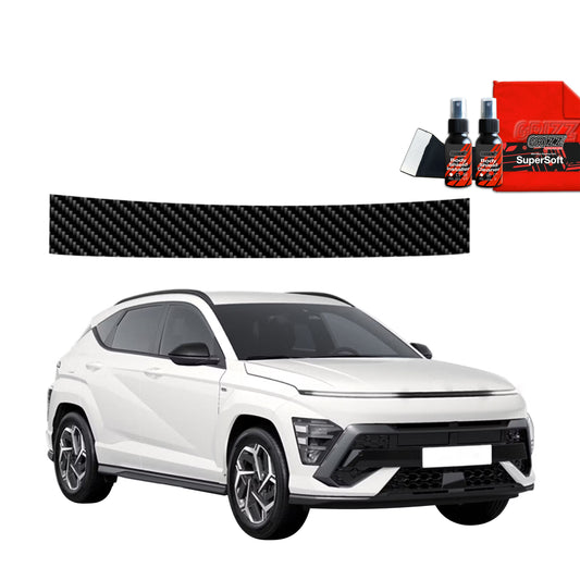 Carbon fiber film for the trunk sill Hyundai Kona N-Line (2023-2025)