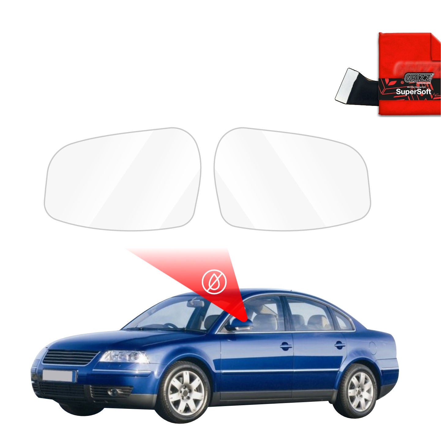 Atspari lietui plėvelė veidrodėliams Volkswagen Passat B5 Sedan Facelifting (2000-2006)