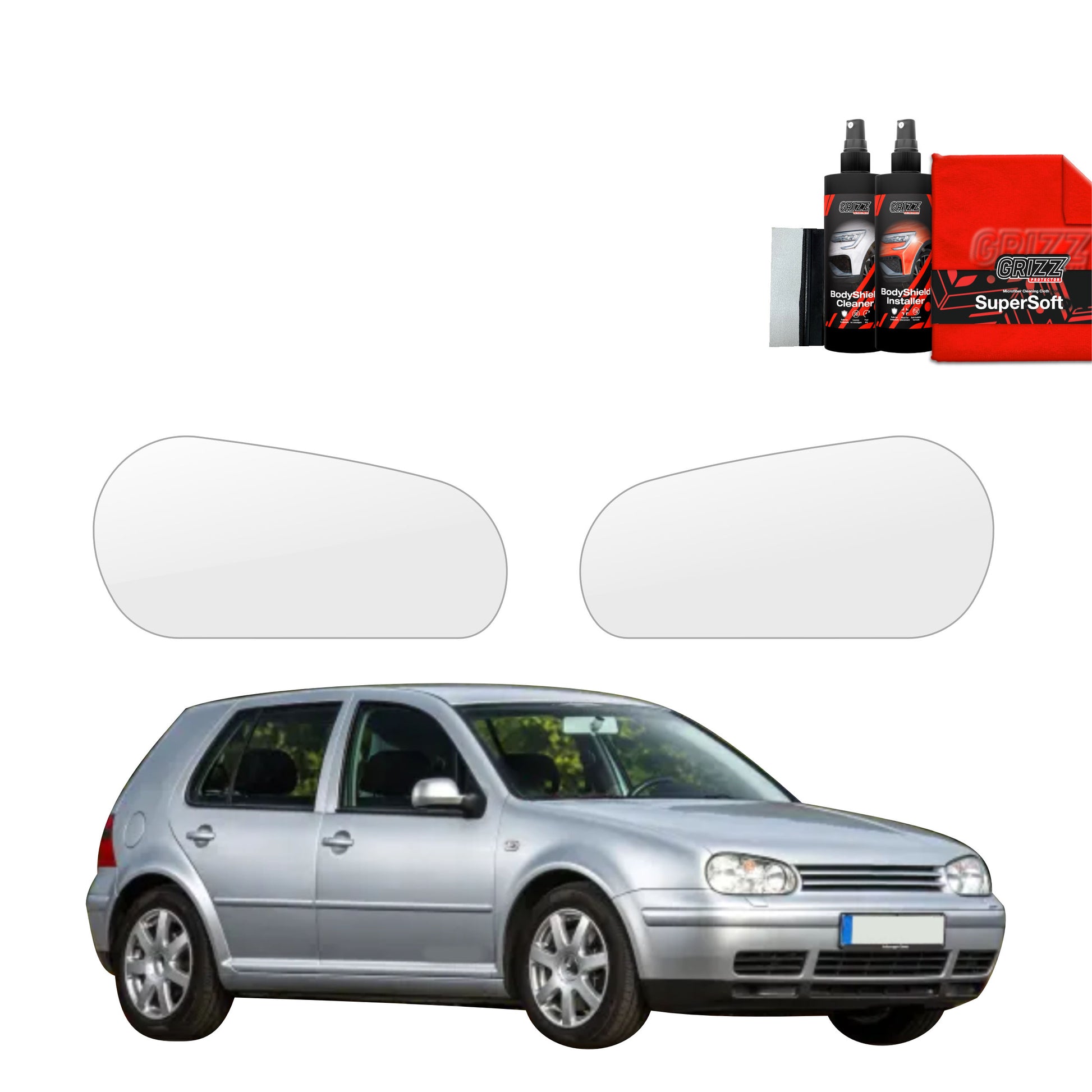 2in1 Apsauginė plėvelė žibintams  Volkswagen Golf 4 Hatchback 5D (1997-2003)