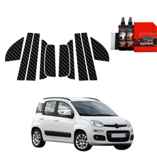 10in1 Carbon fiber film for pillars Fiat Panda 3 Hatchback 5D (2011-2016)