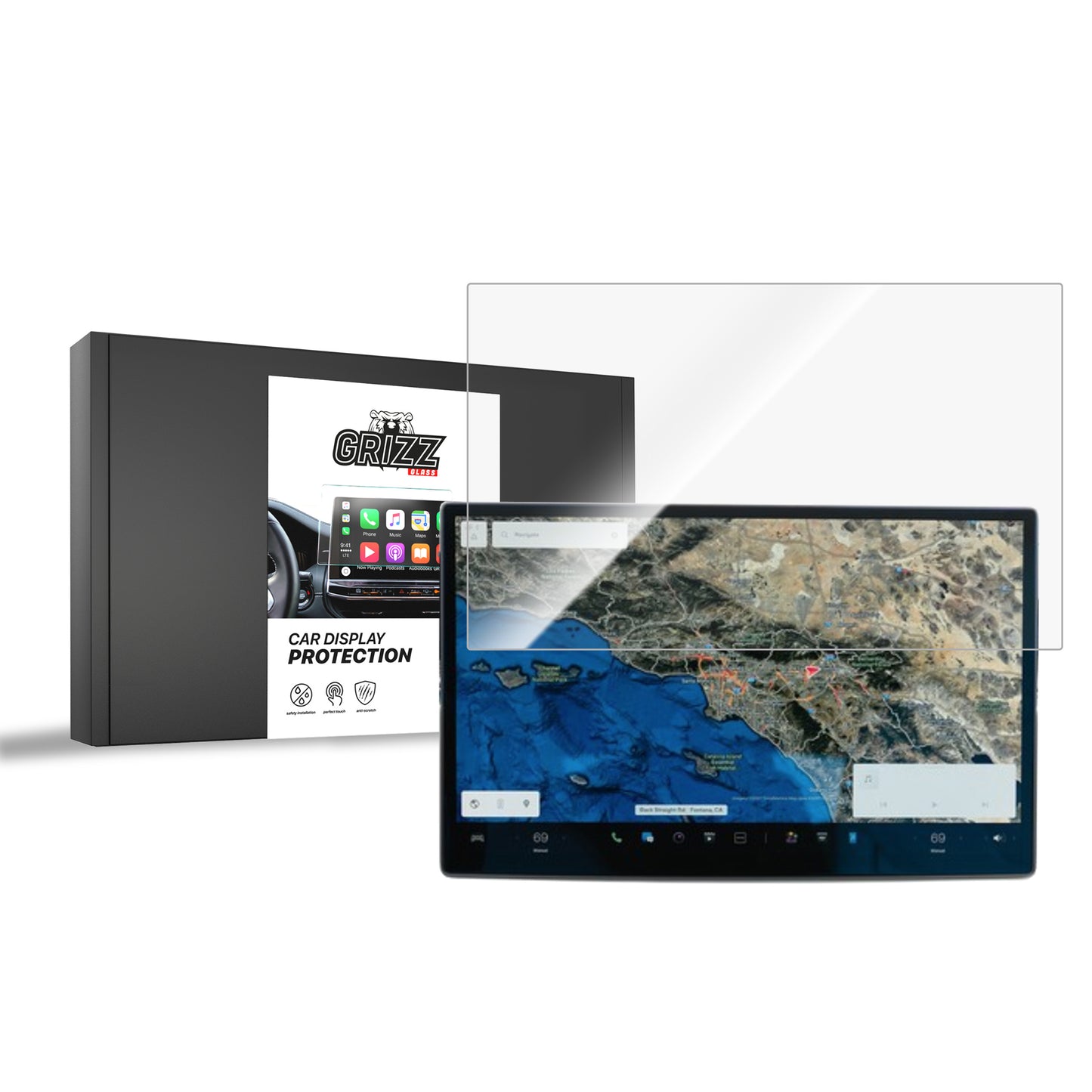 Ceramic screen film Tesla Model X (2021-2025) Grizz