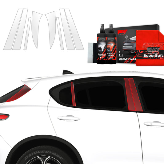 8in1 Protective film for pillars for Alfa Romeo Stelvio (2023-2025)