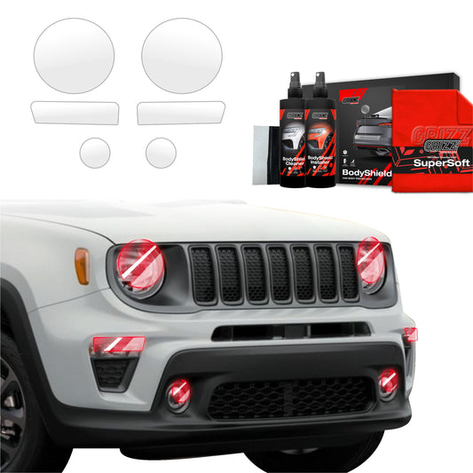 6in1 Protective film for lights for Jeep Renegade (2022-2025)