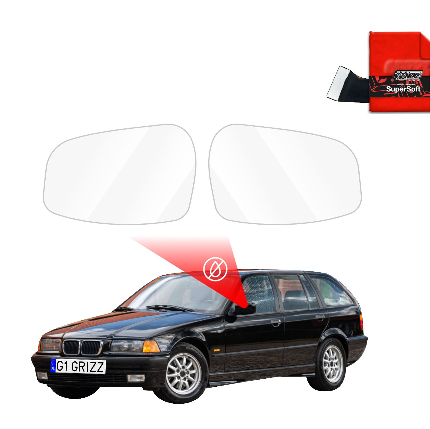 Rainproof mirror film BMW 3 E36 Estate (1990-1999)
