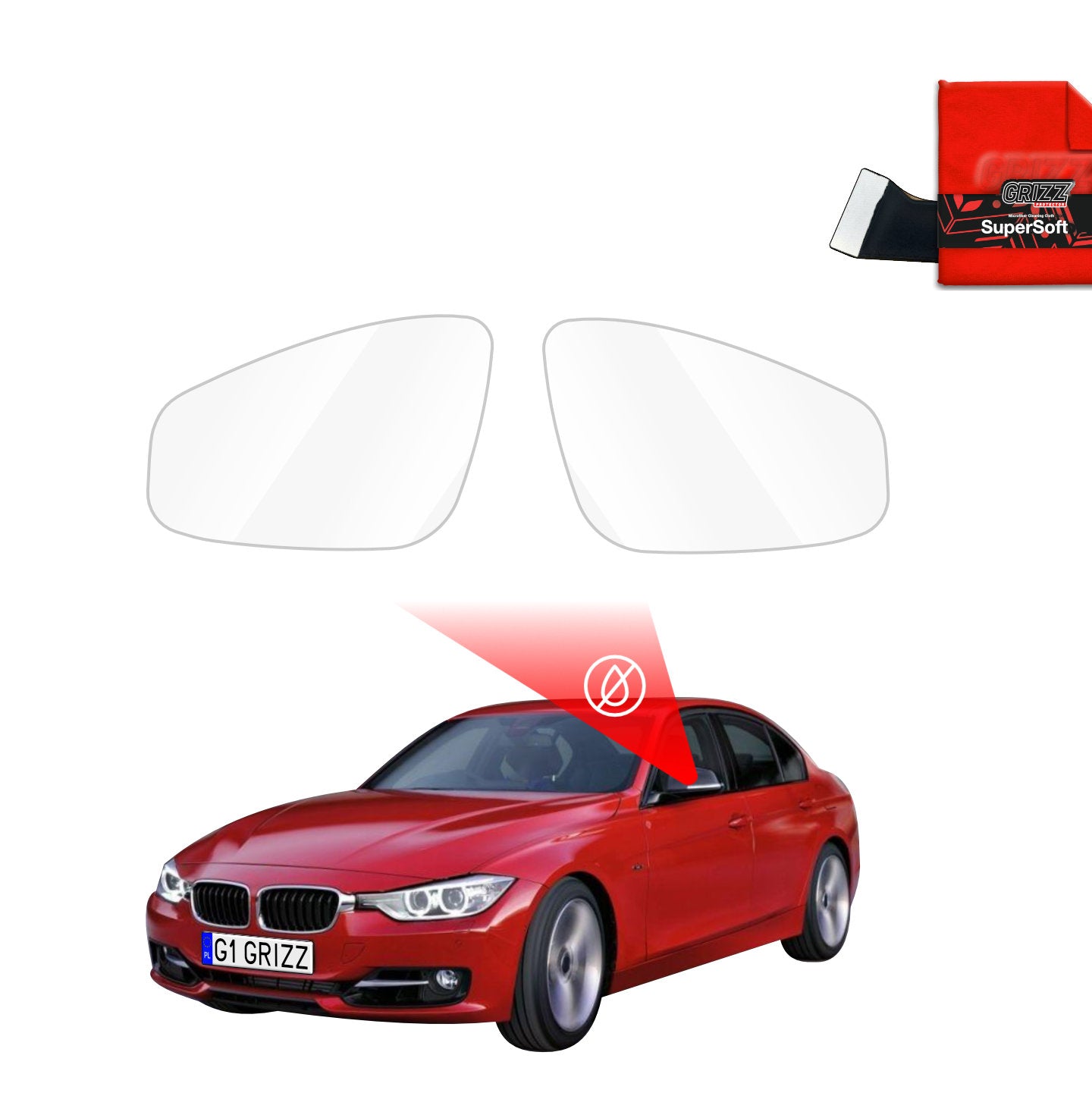 Rainproof mirror film BMW 3 F30 Sedan Pre-LCI (2011-2015)