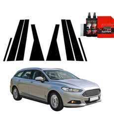 8in1 Juoda plėvelė statramsčiams Ford Mondeo Mk5 Kombi (2014-2019)