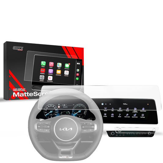 Anti-fingerprint screen protector for Kia Sportage 5 Anniversary (2021-2025) Matte Grizz 2in1