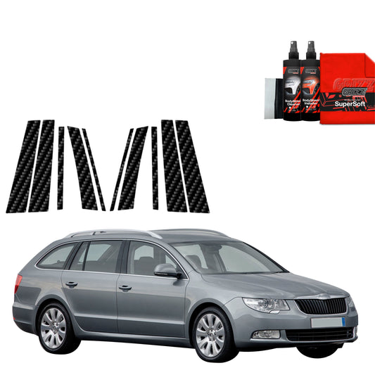 10in1 Anglies pluošto plėvelė statramsčiams Skoda Superb 2 Kombi (2009-2013)
