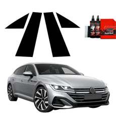 4in1 Juoda plėvelė statramsčiams Volkswagen VW Arteon (2024-2025)