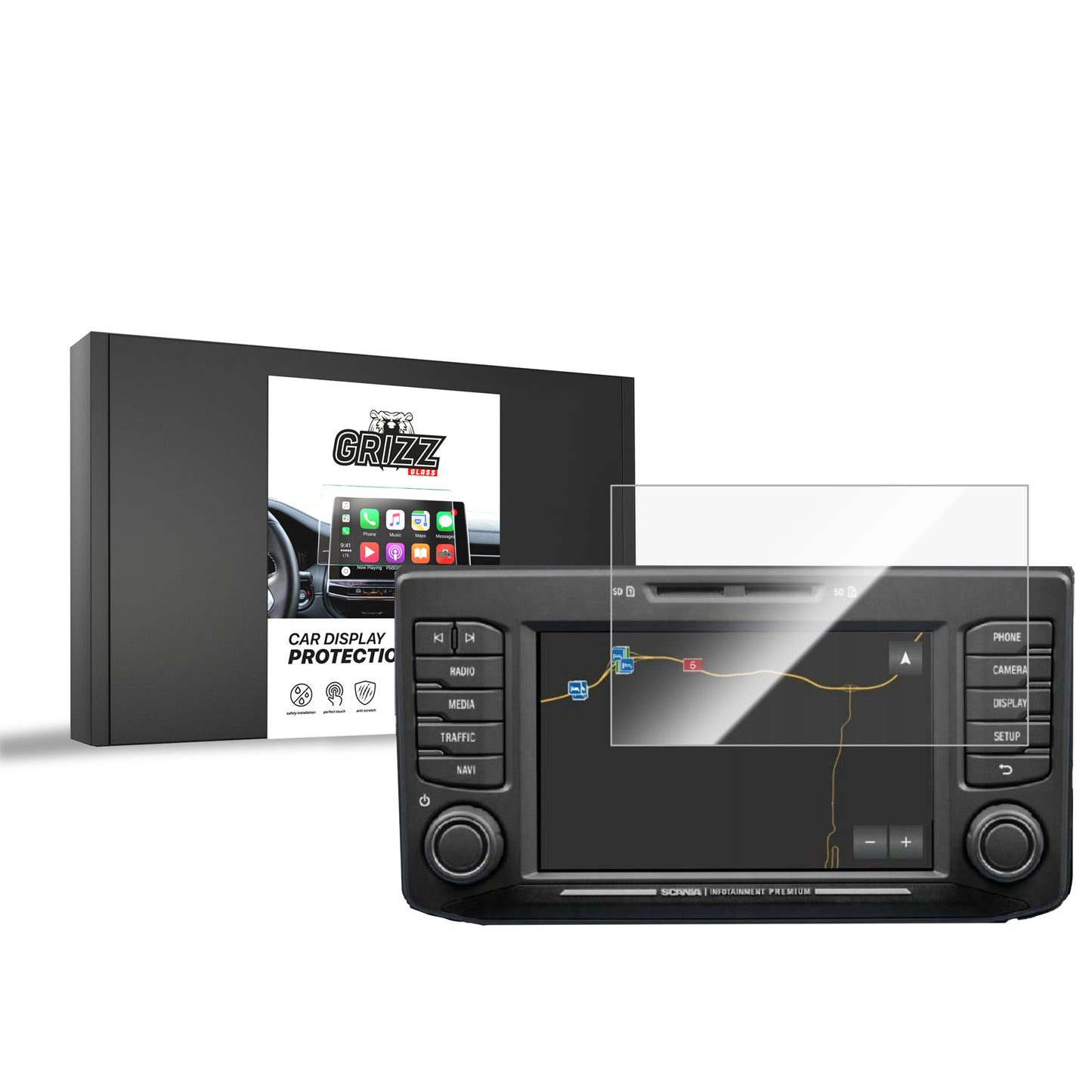 Ceramic screen film Scania P 8" Grizz