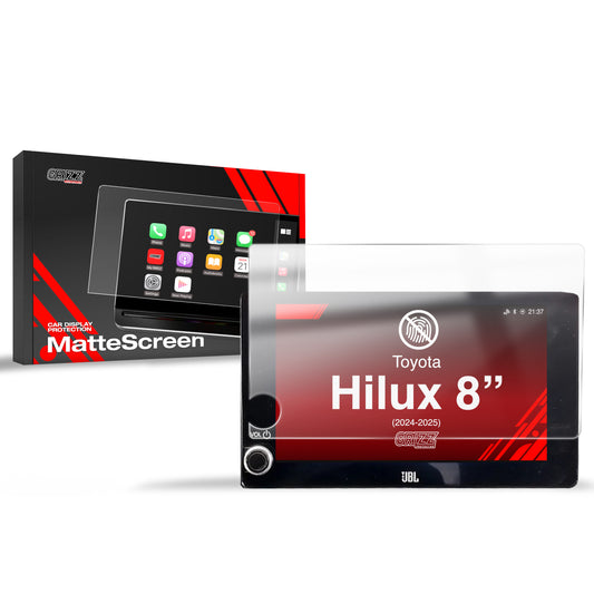 Anti-fingerprint screen protector for Toyota Hilux 8" (2024-2025) Matte Grizz