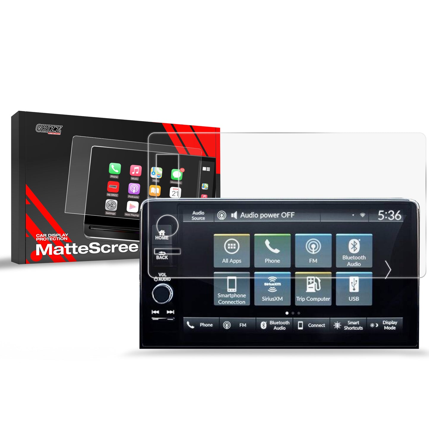 Anti-fingerprint screen film Honda Civic XI 9" (2021-2024) Matte Grizz