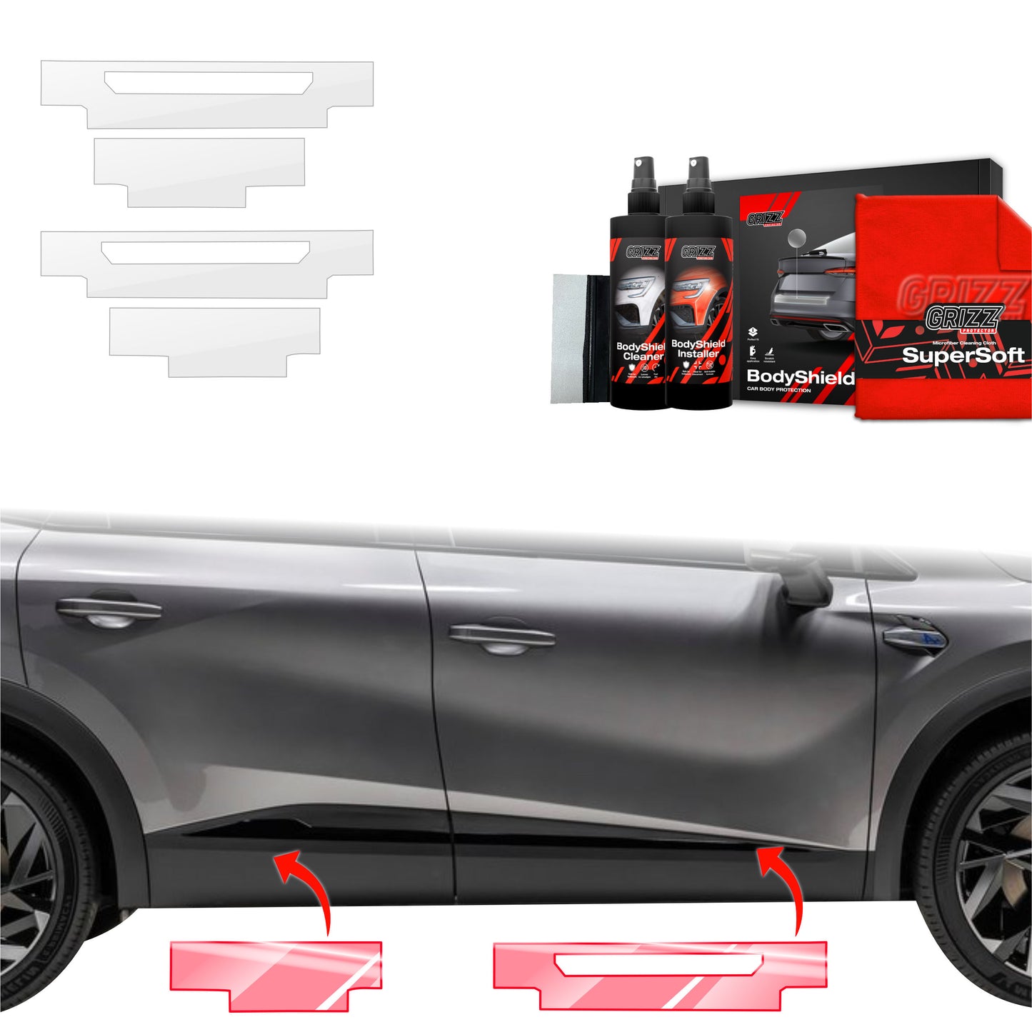 4in1 Protective film for sills for Renault Symbioz (2024-2025)