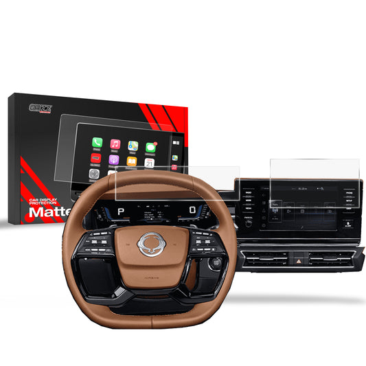 Anti-fingerprint screen film SsangYong Torres 9" (2023-2025) Matte Grizz 2in1
