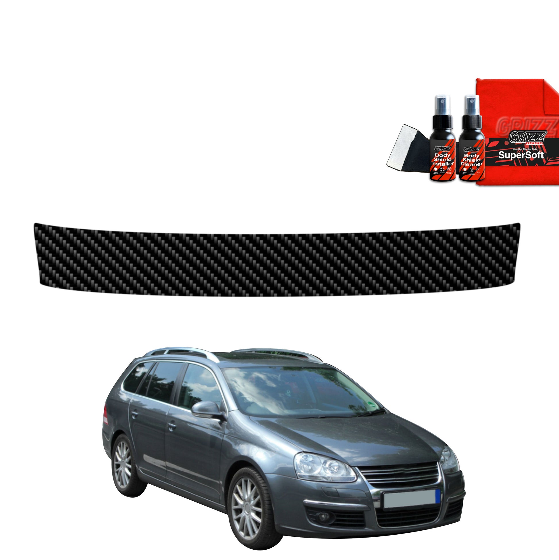 Carbon fiber film for the trunk sill Volkswagen Golf 5 Variant (2003-2009)