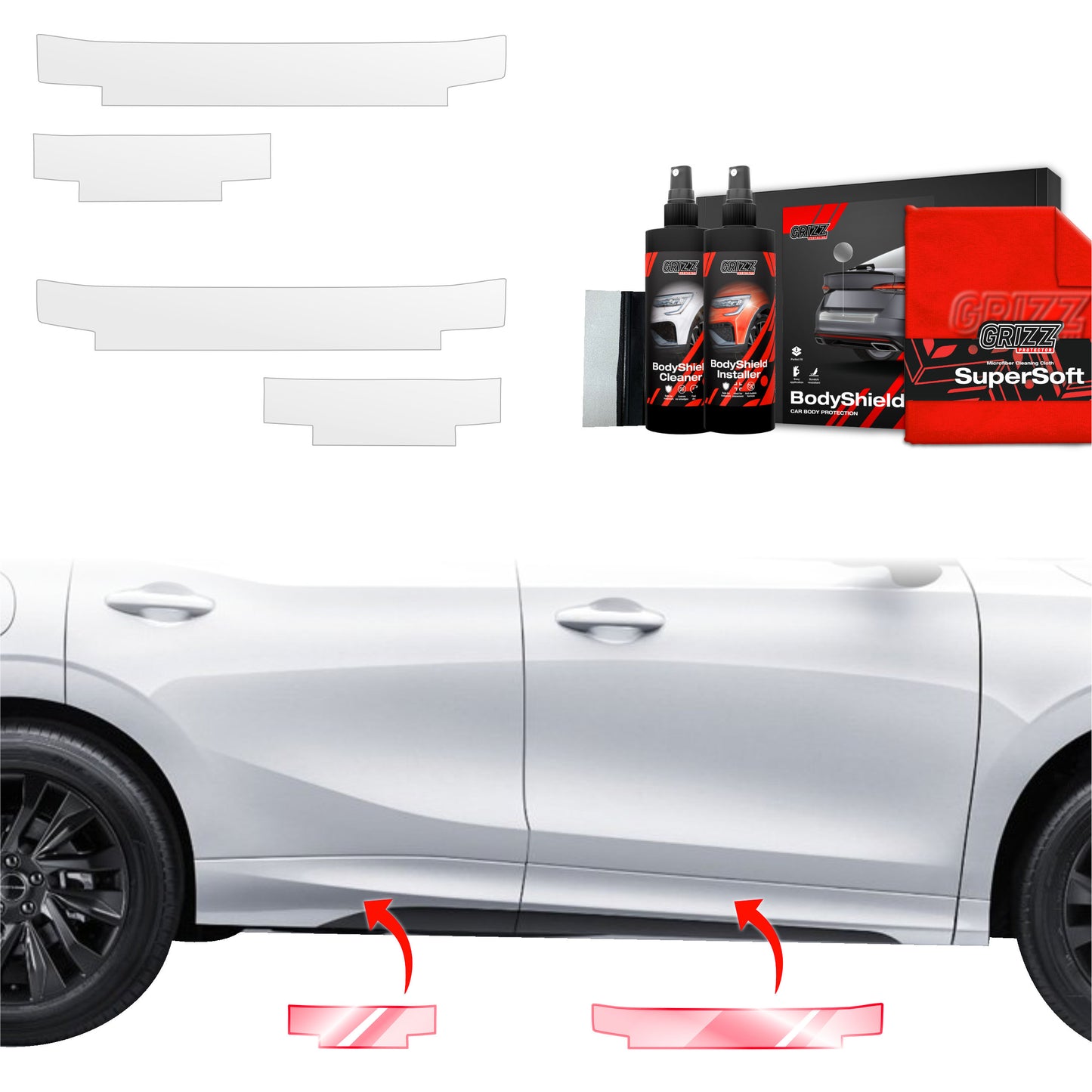 4in1 Protective film for sills for Forthing T5 Evo (2024-2025)