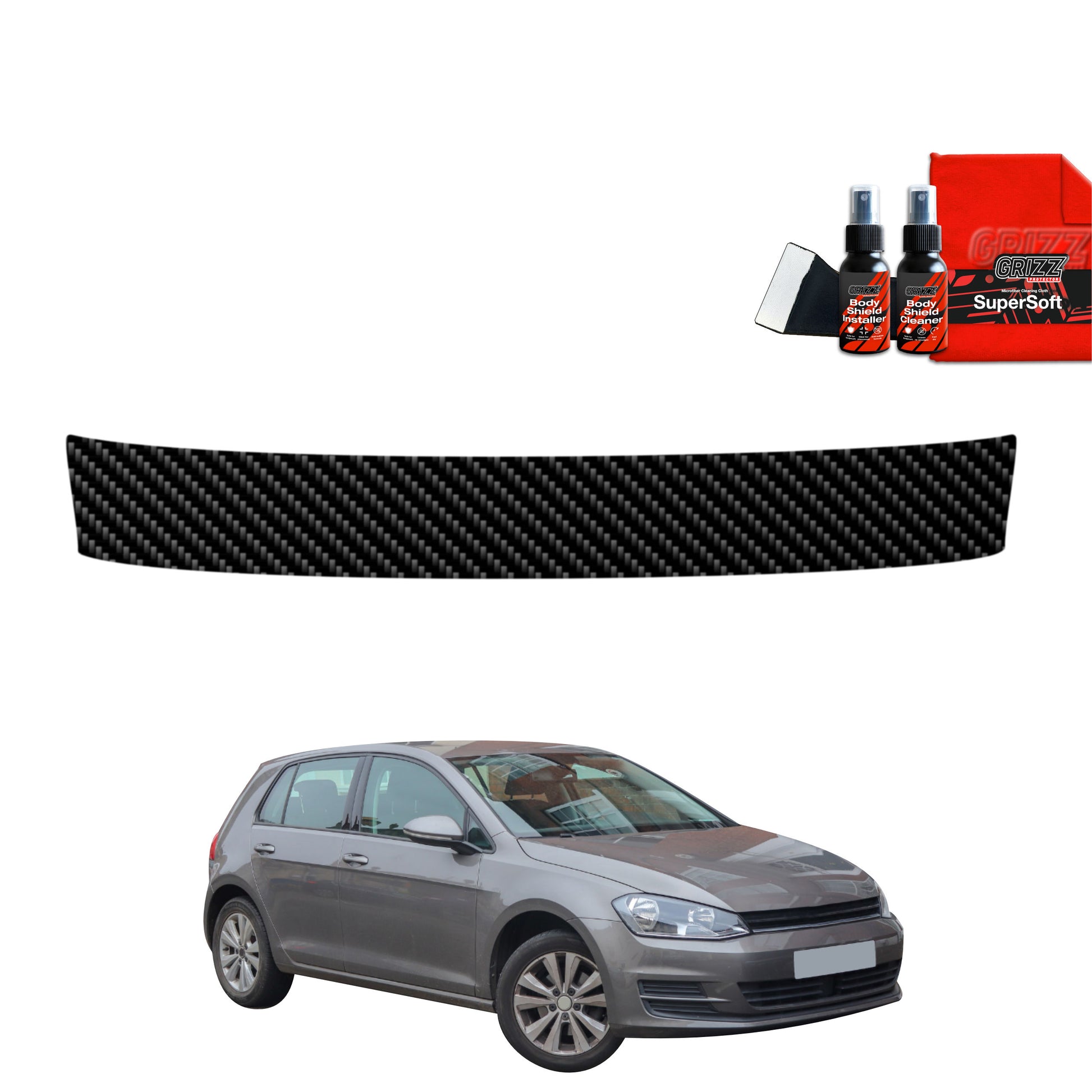 Carbon fiber film for the trunk sill Volkswagen Golf 7 Hatchback 5D (2012-2020)