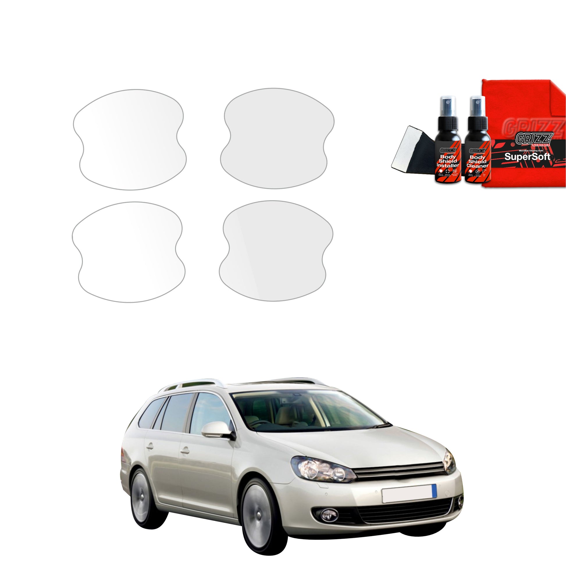 4in1 Protective film under door handles Volkswagen Golf 6 Variant (2009-2014)