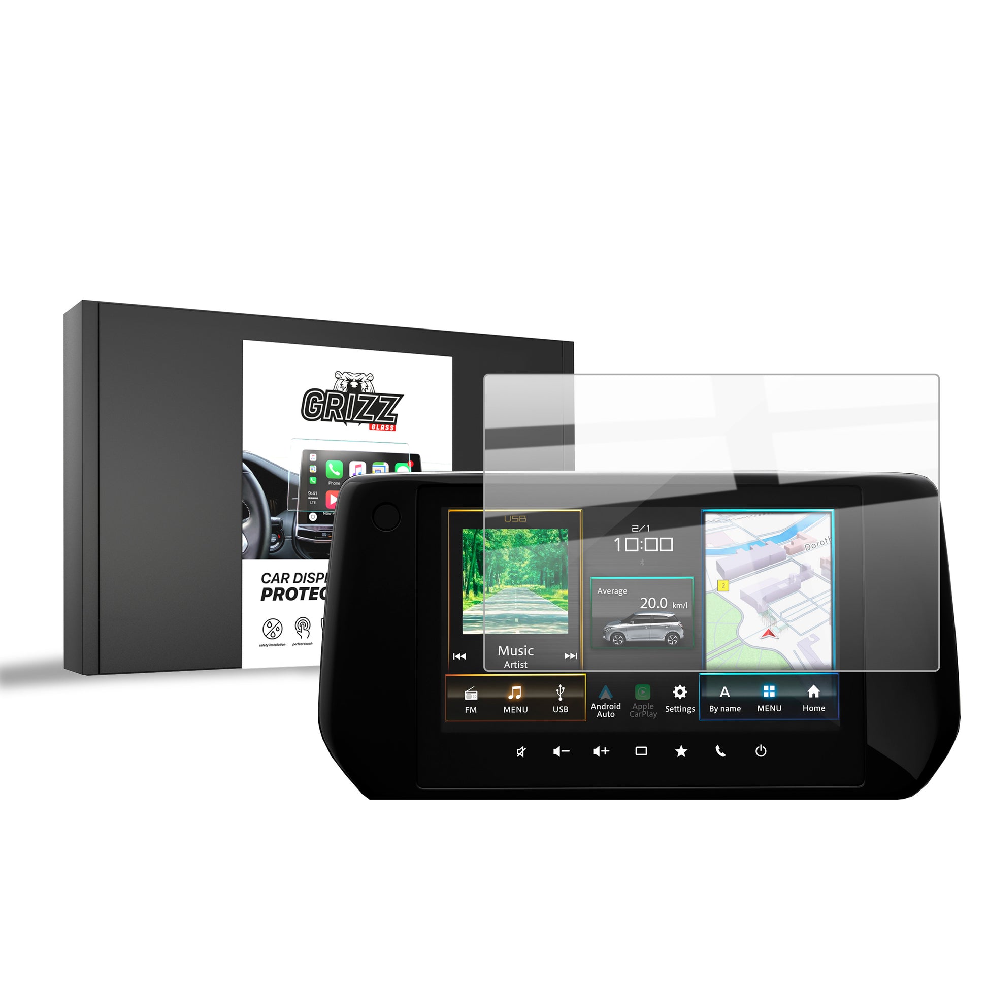 Ceramic screen protector Suzuki Swift 7 9" (2024-2025) Grizz