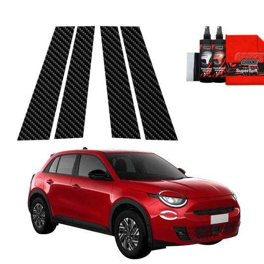 4in1 Anglies pluošto plėvelė statramsčiams Fiat 600 (2023-2025)