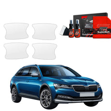 4in1 Apsauginė plėvelė po durų rankenomis Skoda Superb 3 Combi (2019-2023)