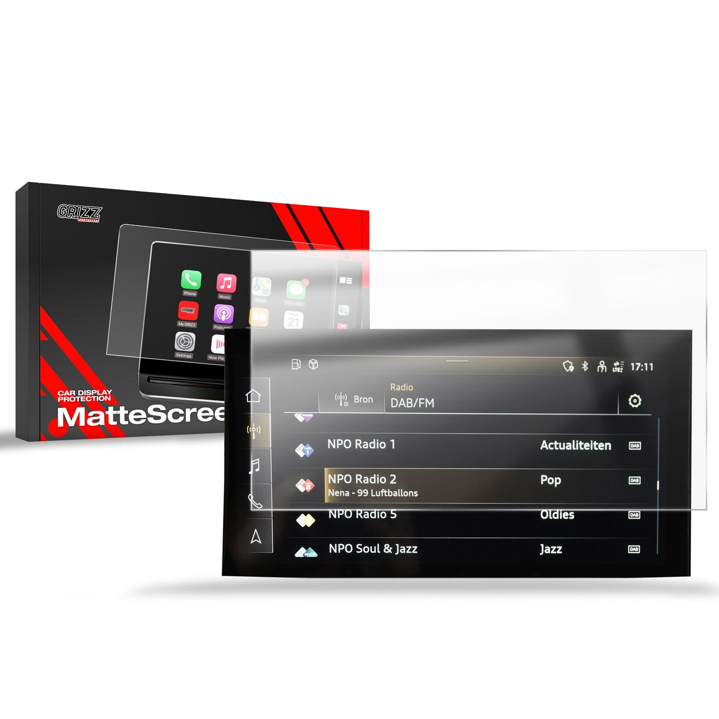 Anti-fingerprint screen film Audi A1 (2018-2025) Matte Grizz