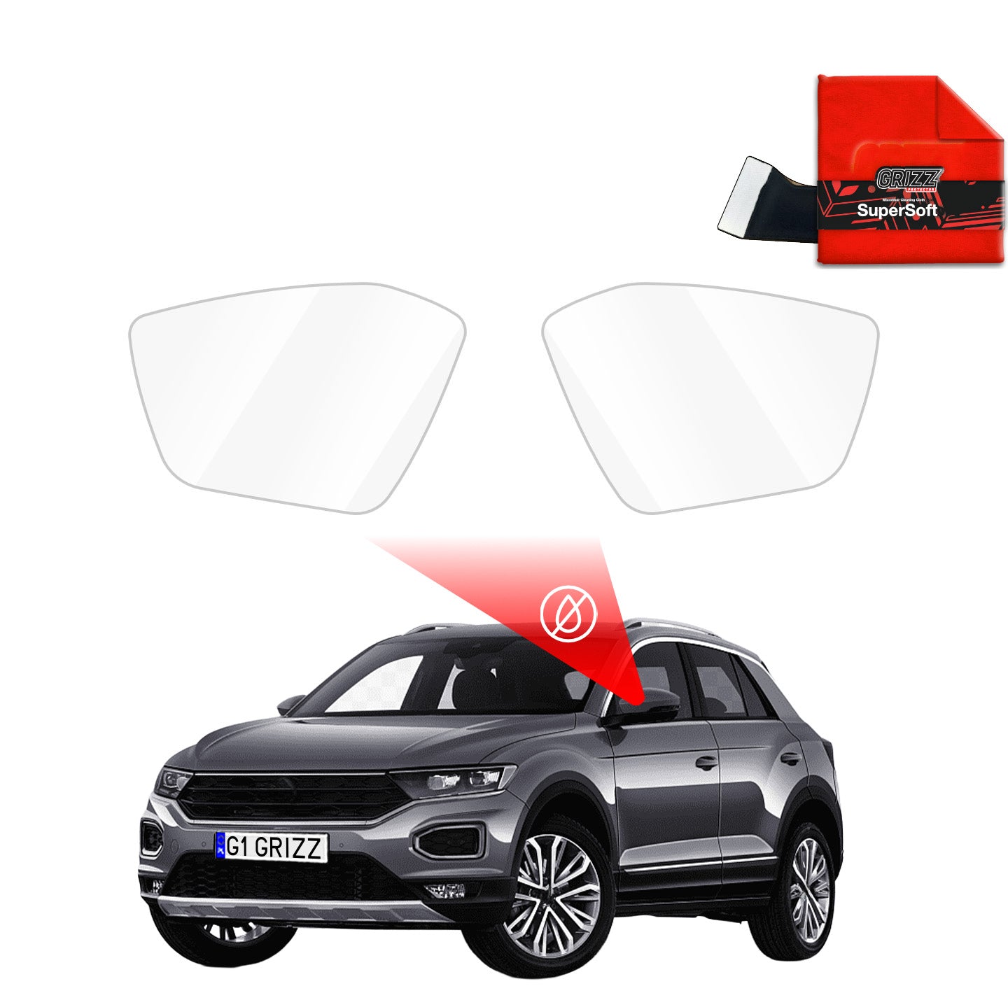 Rainproof mirror film for Volkswagen T-Roc (2017-2021)
