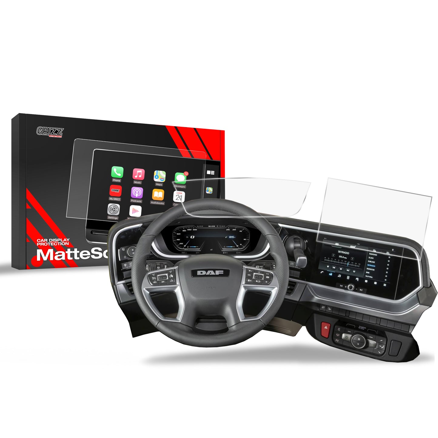 Anti-fingerprint screen film DAF XG Plus NGD Matte Grizz 2in1