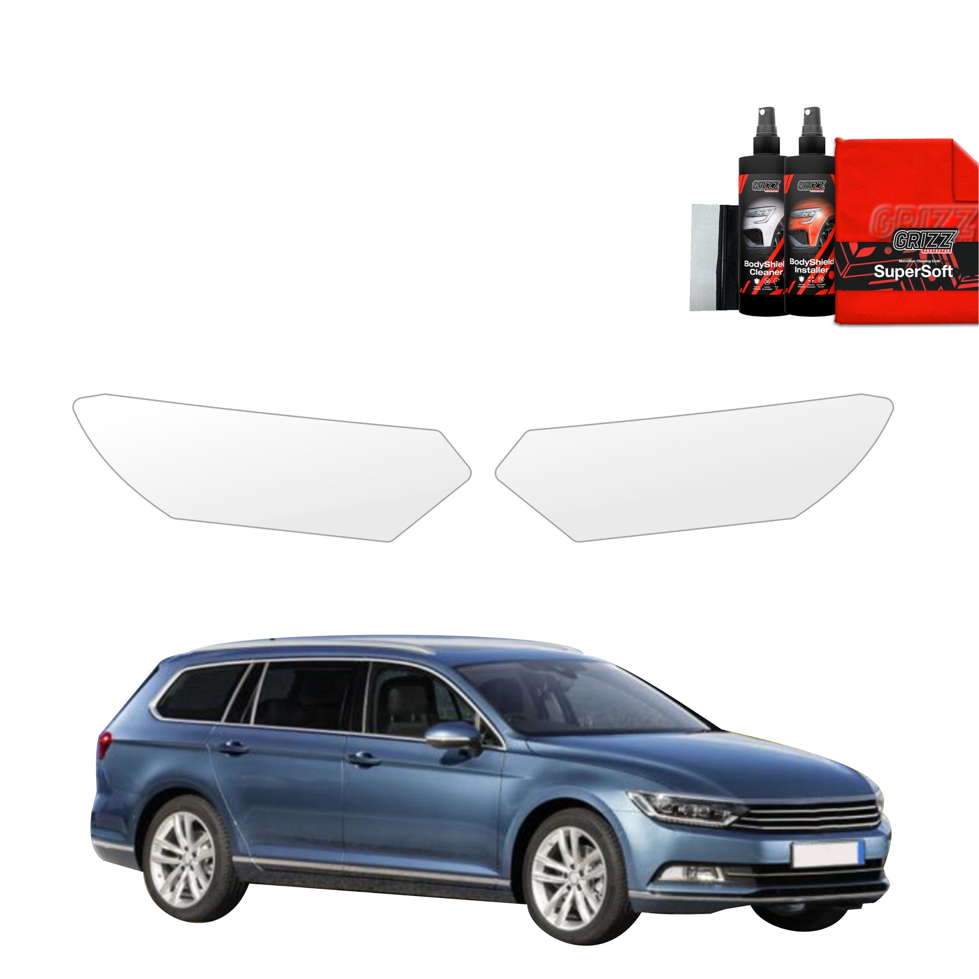2in1 Apsauginė plėvelė žibintams  Volkswagen Passat B8 Kombi (2014-2022)