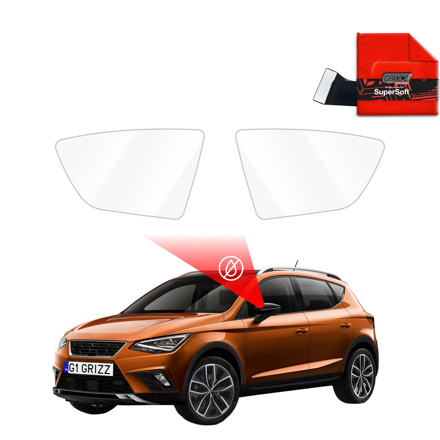 Rainproof mirror film Seat Arona (2017-2022)