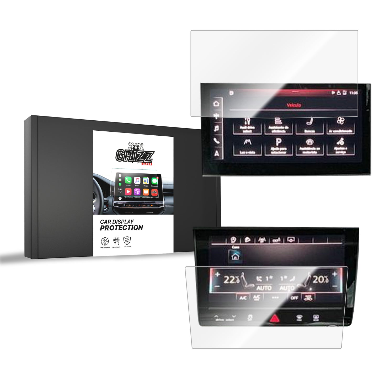 Ceramic screen film Audi Q8 (2018-2025) Grizz 2in1