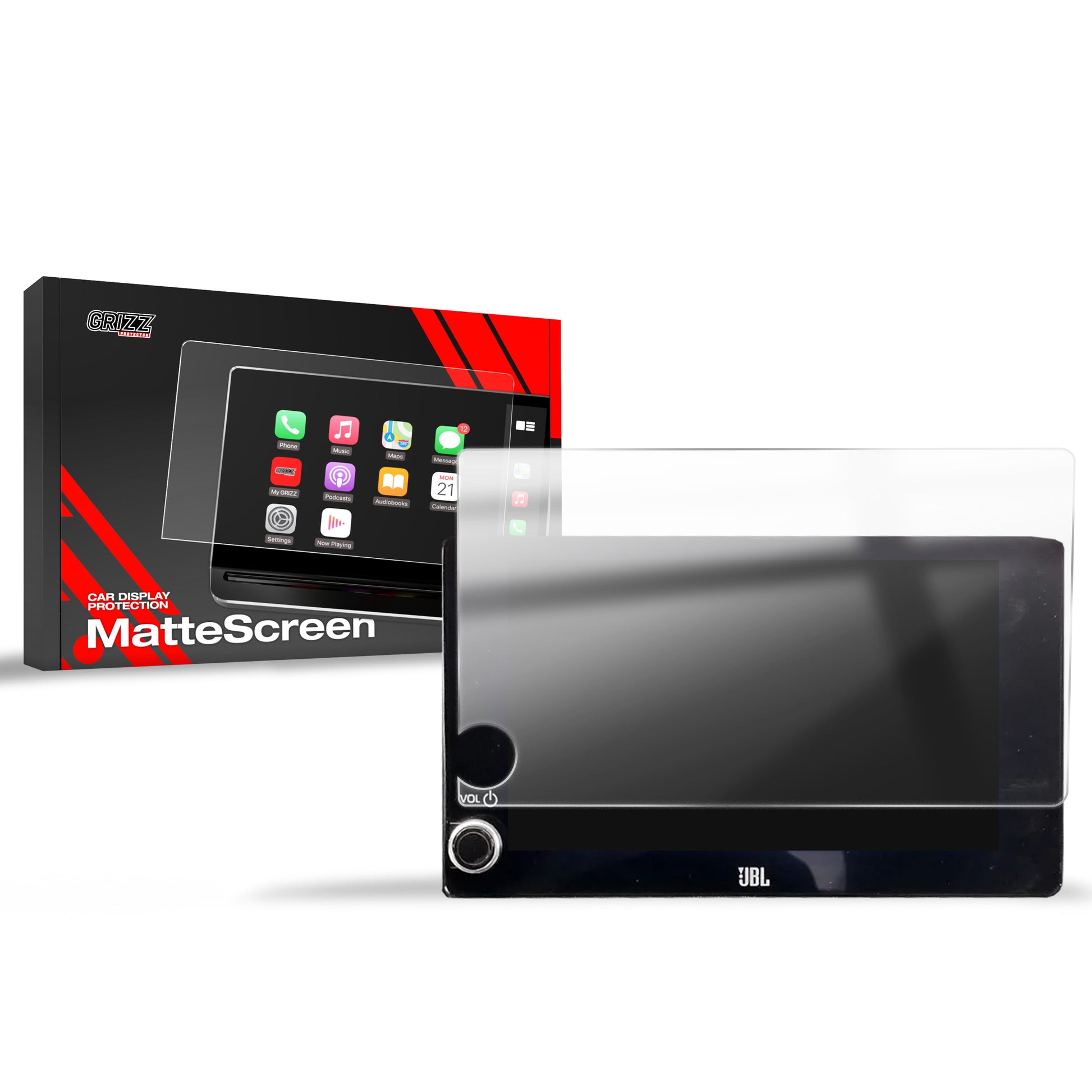 Anti-fingerprint screen film Toyota Hilux 8" (2024-2025) Matte Grizz