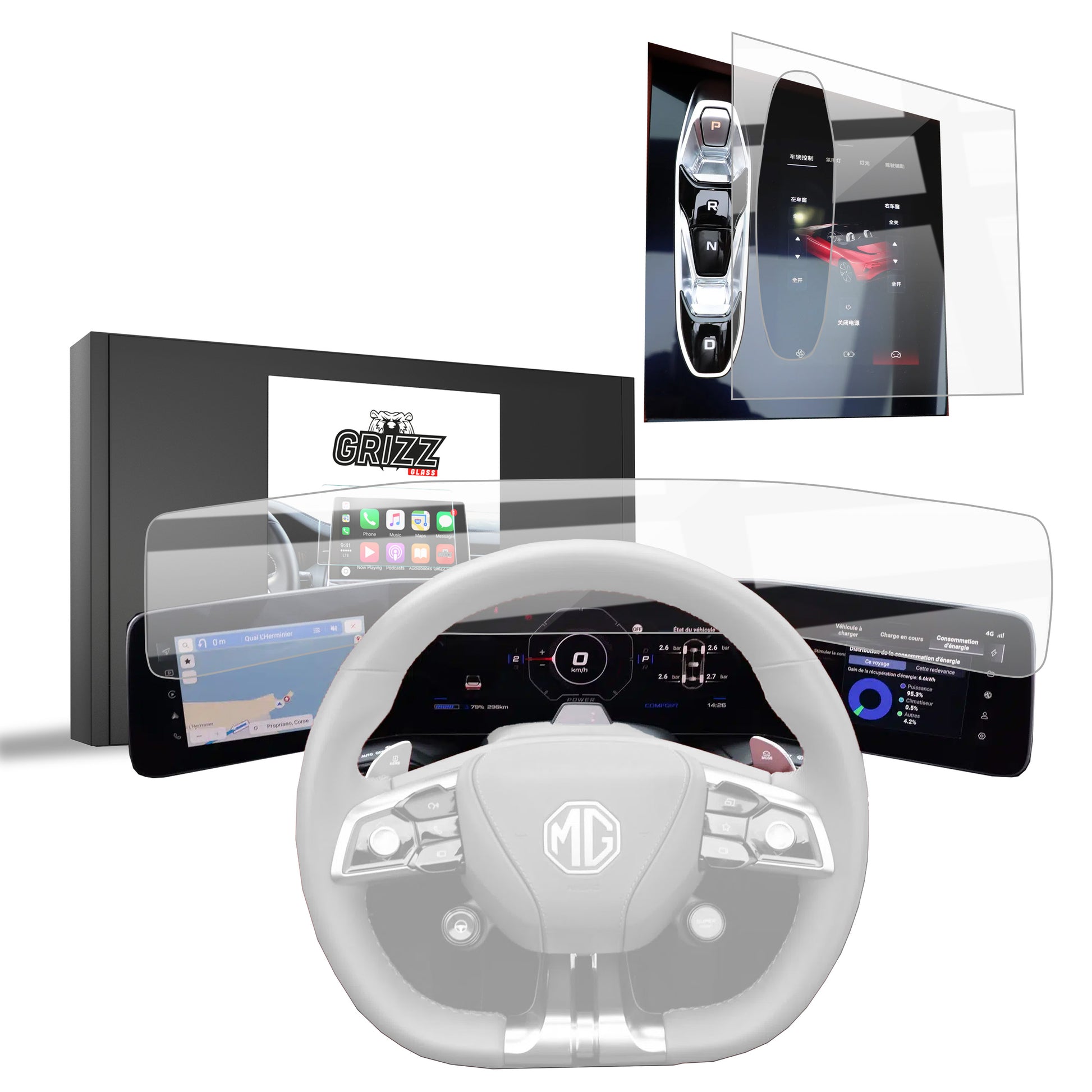 2in1 Keraminė plėvelė  Grizz do MG Cyberster (2025)