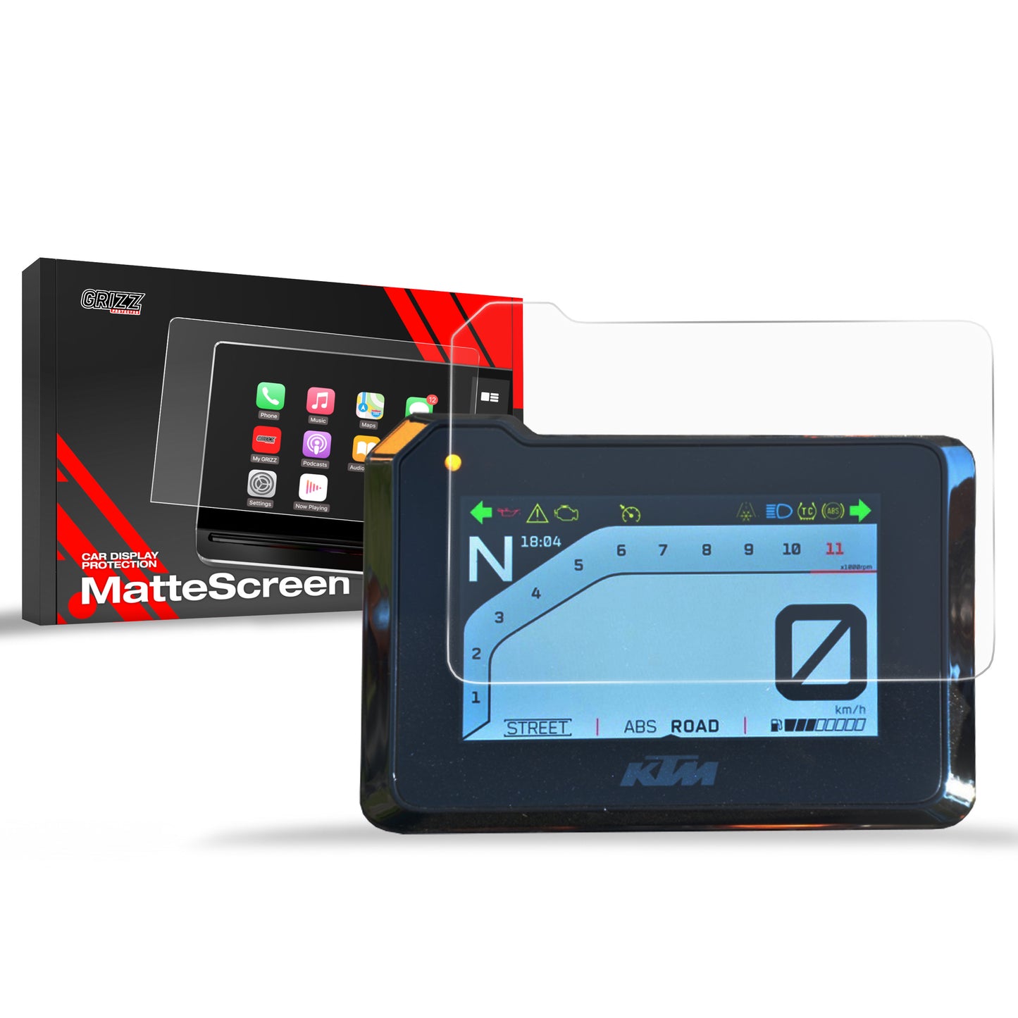 Anti-fingerprint screen film Husqvarna Vitpilen 401 5" (2024-2025) Matte Grizz