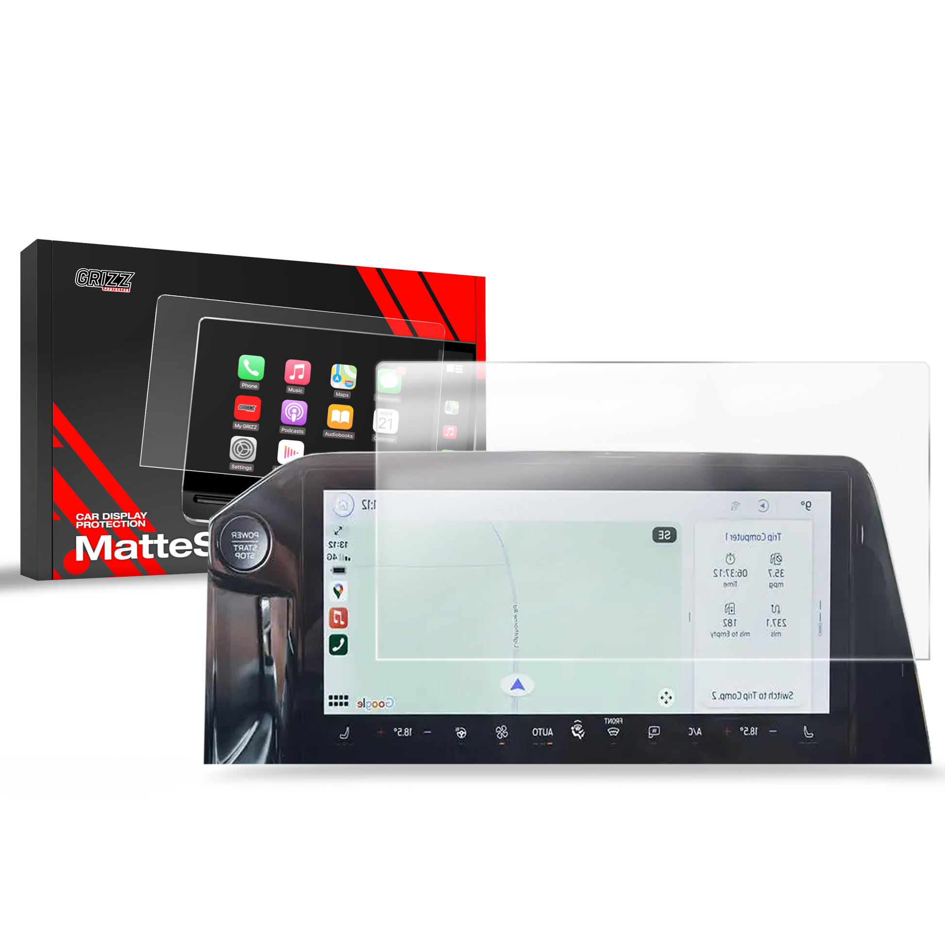 Anti-fingerprint screen film Ford Tourneo Custom 14" (2024-2025) Matte Grizz