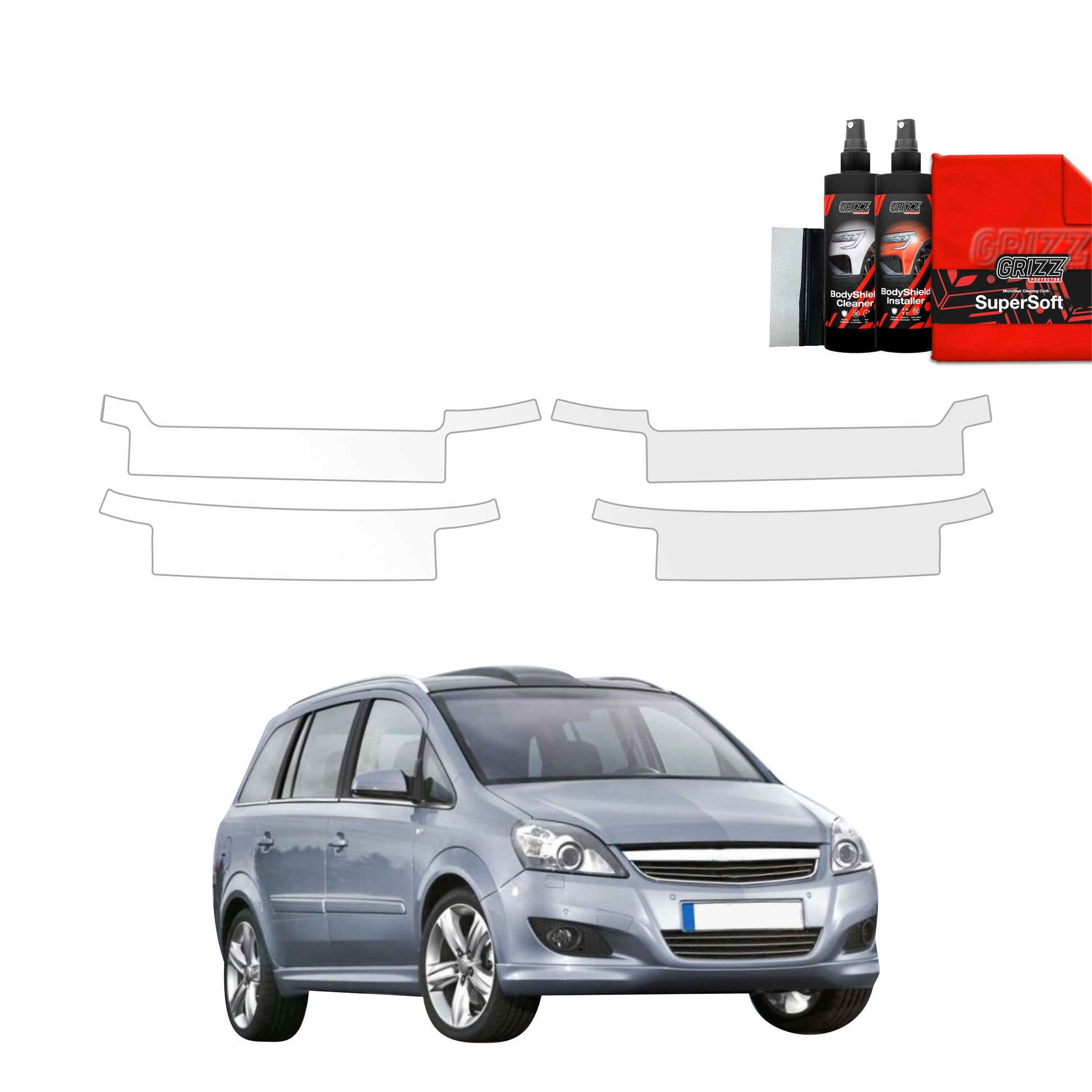 4in1 Protective film for sills Opel Zafira B Kombi 5D (2010-2014)