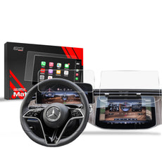 Ekrano plėvelė nuo pirštų atspaudų Mercedes E Klasa W214 WideEkranas (2023-2025) Matine Grizz 2in1