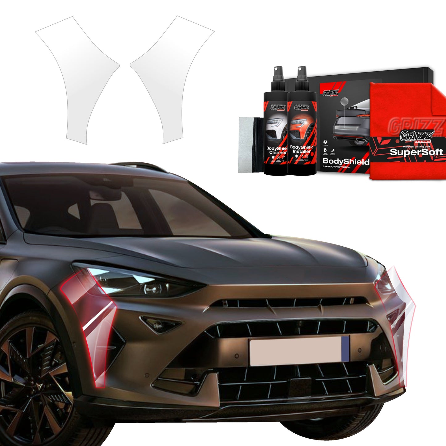 2in1 Protective film for bumper for Cupra Formentor Facelift (2024-2025)