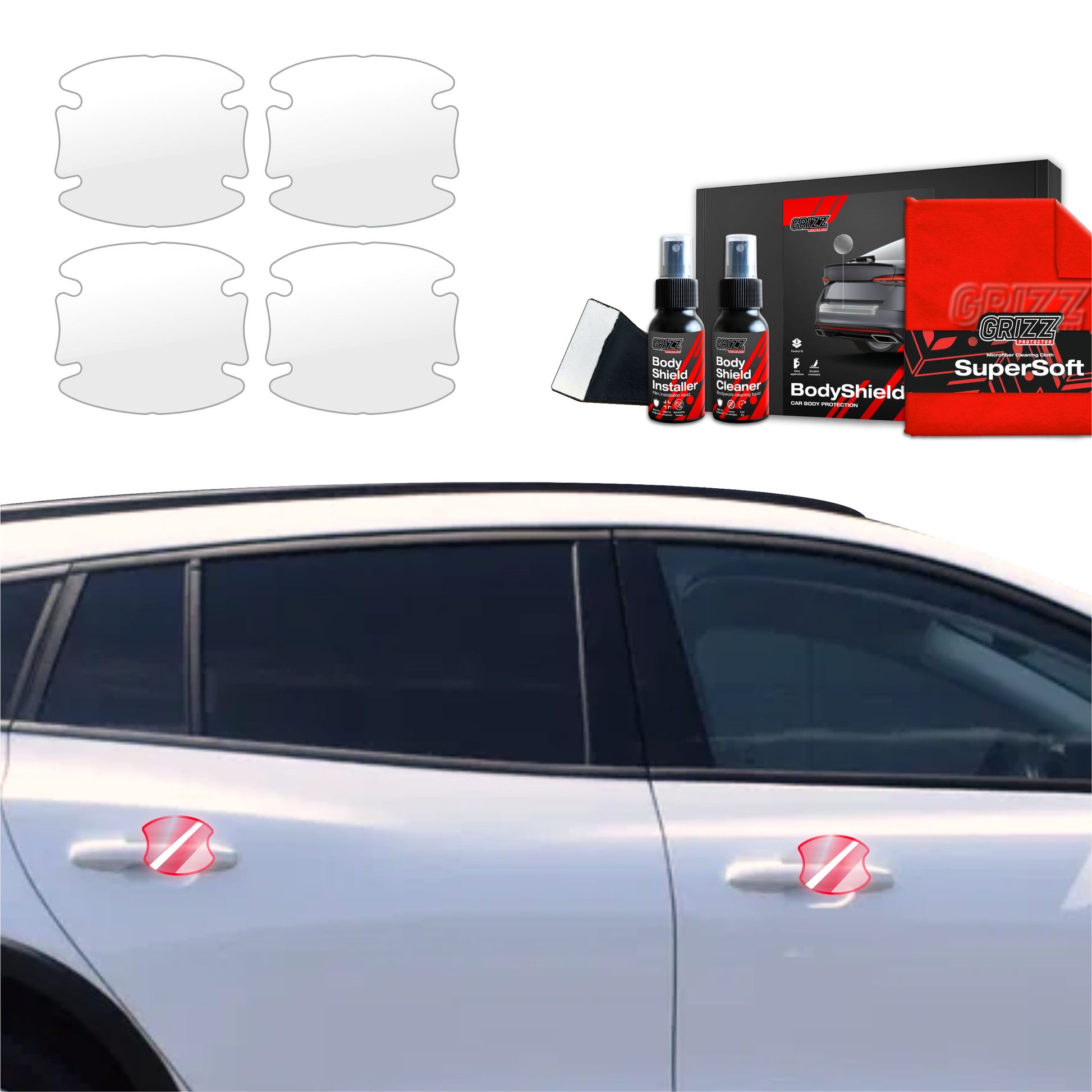 4in1 Protective film under door handles Ford Focus Active X Kombi Facelift (2021-2025)