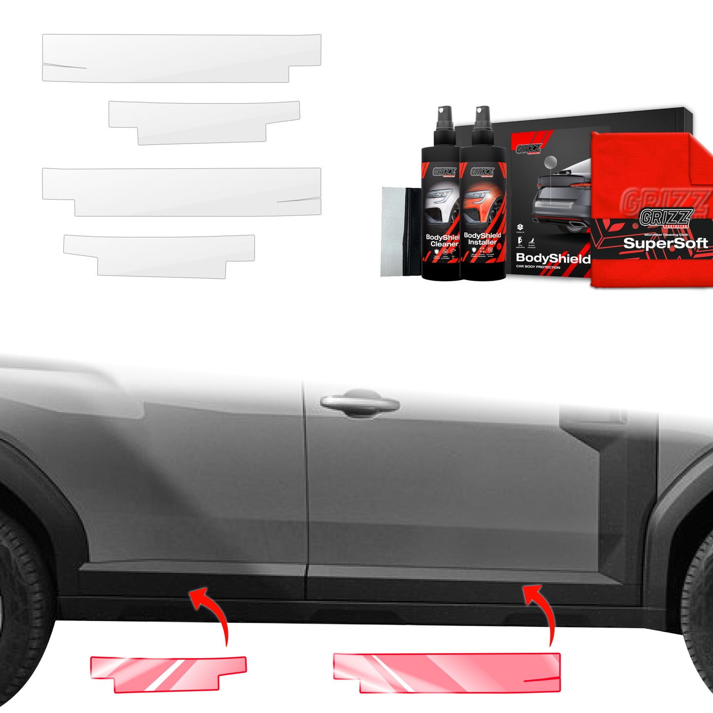 4in1 Protective film for sills for Dacia Duster (2024-2025)